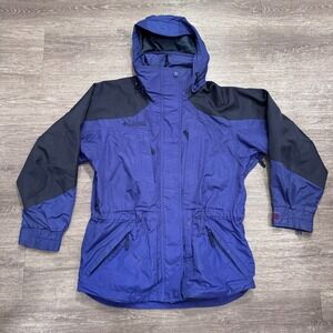 Columbia Parka Jacket Womens Small Purple Nylon Hooded Gorpcore Hiking Outdoor